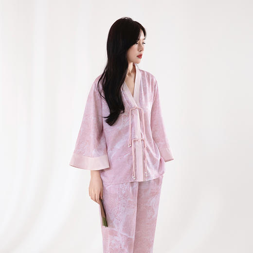 宜色家玉精天丝家居服|新中式设计，天丝面料柔滑凉爽不闷汗 商品图4