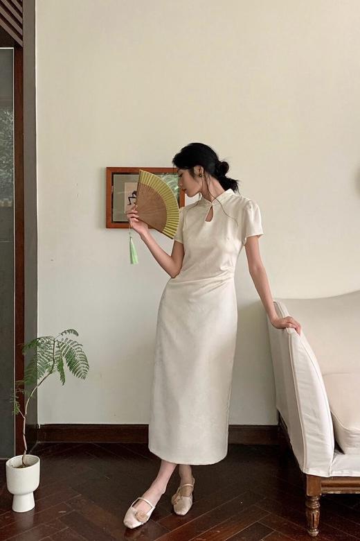 ELLA JADE 新中式提花镂空立领改良旗袍 20243 商品图6