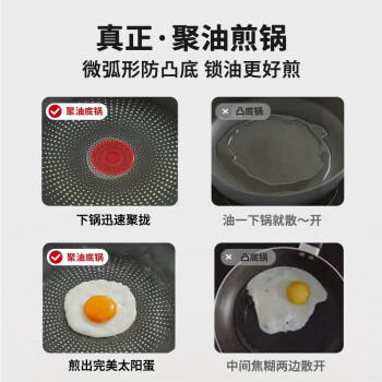 苏泊尔SUPOR 火红点聚油底煎锅平底锅不粘炒菜锅26cm牛排锅EJ26HAP10 /厨具 /烹饪锅具 /平底锅/煎锅/烤盘 商品图4