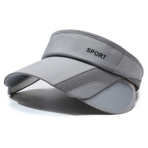 【空顶帽户外运动】马拉松防晒 男女休闲遮阳帽 伸缩抽拉帽檐太阳帽  商品图10