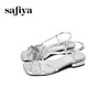 预售7天|Safiya/索菲娅2025时尚套趾玫瑰气质显白粗跟一字扣带仙女凉鞋SFD2115420 商品缩略图9