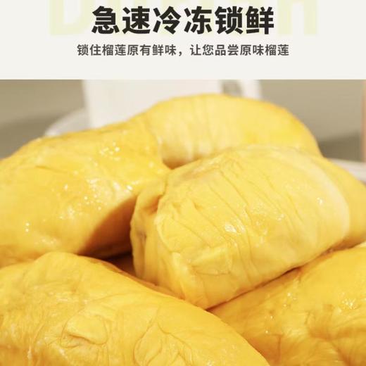 D197冷冻猫山王榴莲果肉（带核）500g/盒 商品图3