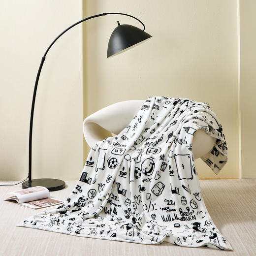 水星家纺 DH纷玩世界法兰绒毯 商品图8