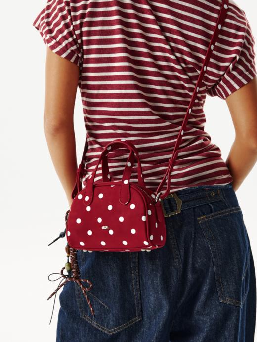 CryingCenter 三色波点波士顿单肩手提斜挎包  哭喊中心 商品图3