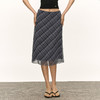 Ariseism  美式复古灰色格纹半身裙女夏季新款修身包臀裙子 商品缩略图0