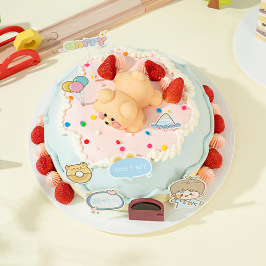 【幸福童年】男孩/女孩可选装饰，给宝贝一个阳光甜蜜的幸福童年，缤纷鲜甜承载美好祝愿！（东莞幸福西饼） 商品图3