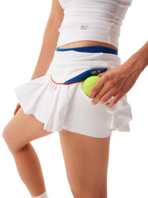 CryingCenter 复古撞色包边网球背心百褶网球裙套装 哭喊中心 商品图6