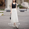 熙世界全棉白色牛仔半身裙女夏季薄款高腰显瘦包臀直筒裙a字裙子 商品缩略图2