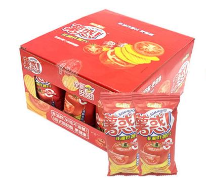 盐津铺子薯惑非油炸薯片(清新番茄味)32g（6926104958020） 商品图1