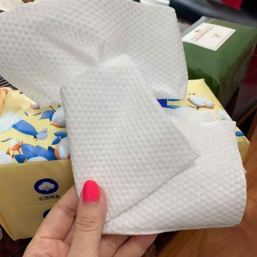 【3包装】恩芝云感绵柔巾加厚干湿两用柔韧呵护亲肤抽取式洗脸巾 84抽/包 商品图5