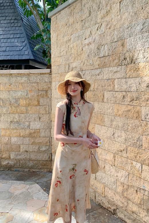 ELLA JADE 古韵盘扣碎花连衣裙 20296 商品图2