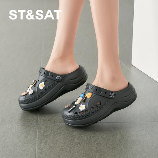 【萌趣乐园】星期六美式卡通厚底洞洞鞋SSD2110F5D 商品图4