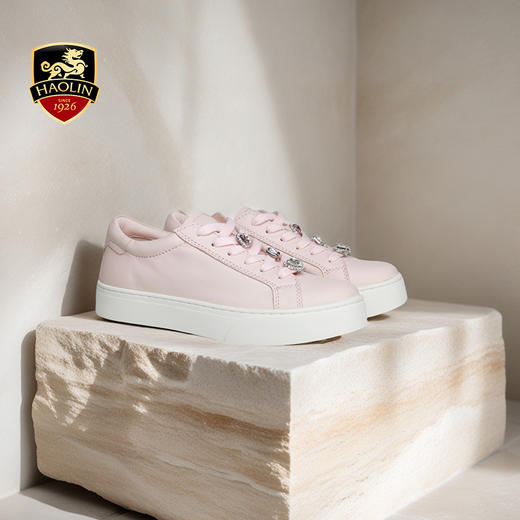 豪麟名鞋奥莱迪嘉女鞋时尚休闲鞋牛皮革DJHJA51WX022粉色  原价1660元 商品图1