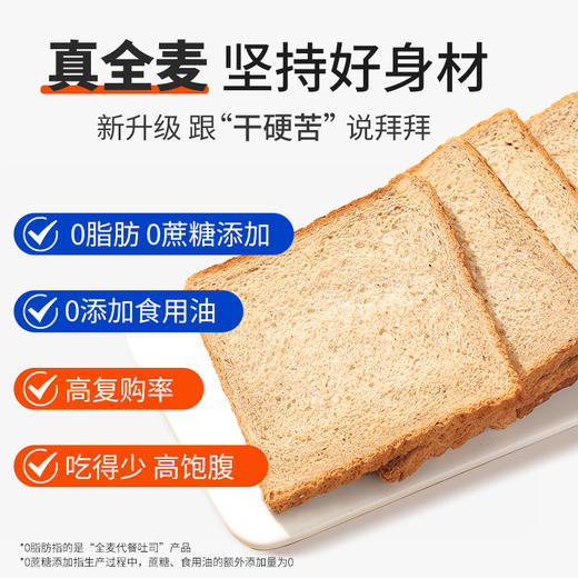 【舌里全麦代餐吐司1000g/箱】 独立包装更方便   一箱约20小袋 商品图1