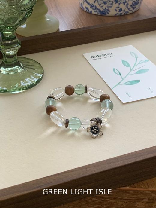 【空山新雨】流动的生命力🍃喜木金 白水晶/绿莹石/沉香 商品图0