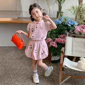 【预售3-7天内发货】女童多巴胺套装 中小童潮流两件套