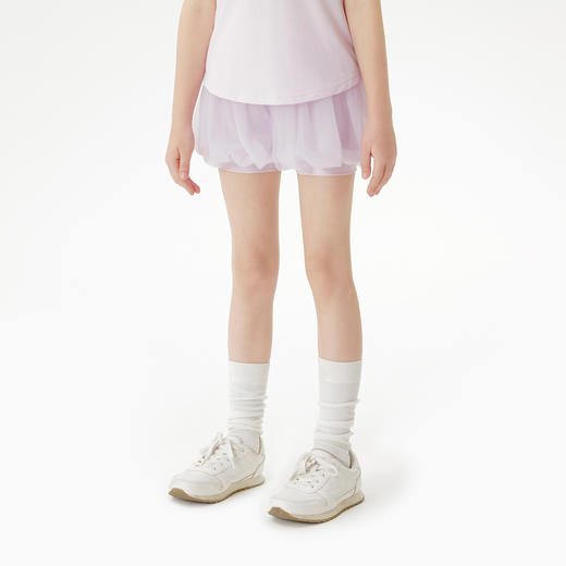 马克珍妮女童芭蕾风网纱花苞裙裤 儿童裤子2025年夏装新款550392 商品图2