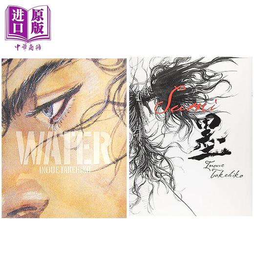 【中商原版】漫画 浪客行画集 墨+水套装 井上雄彦 讲谈社 日文原版画集 バガボンド画集 商品图0