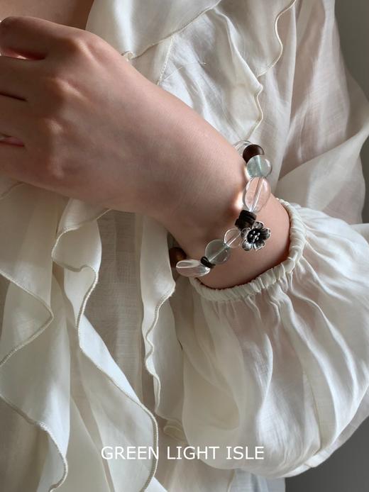 【空山新雨】流动的生命力🍃喜木金 白水晶/绿莹石/沉香 商品图4