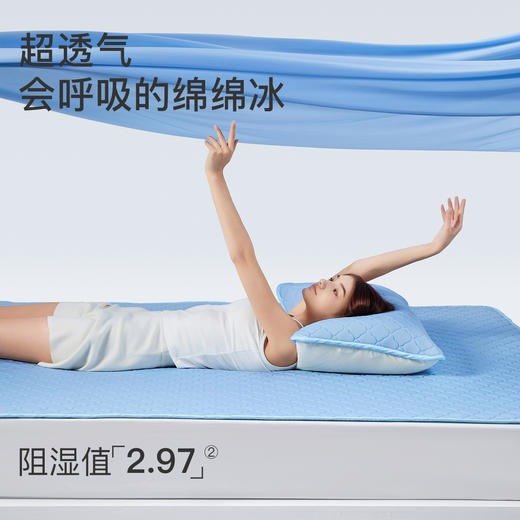 舒飘儿Mint绵绵冰防螨夏被/Mint绵绵冰防螨凉席 透气不闷热家用夏季空调被空调席子轻松机洗 商品图7