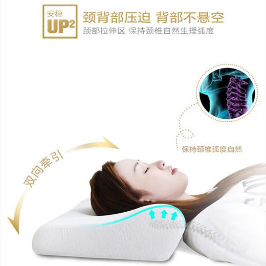 慕思枕头 PSZ1-166/蝶形记忆枕A款/30*49*6/11/600g 商品图3