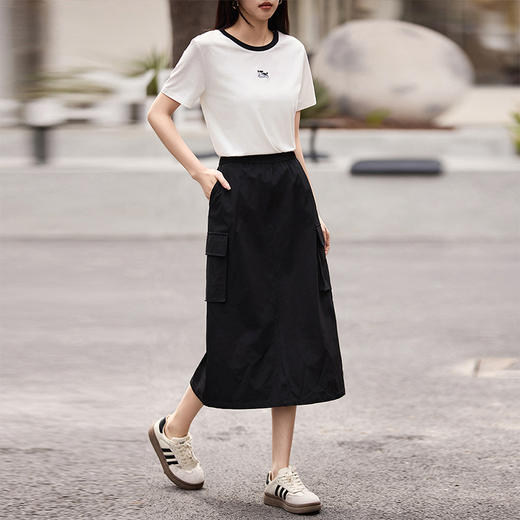熙世界美式户外山系工装半身裙女高腰显瘦休闲直筒半裙2025夏新款 商品图4