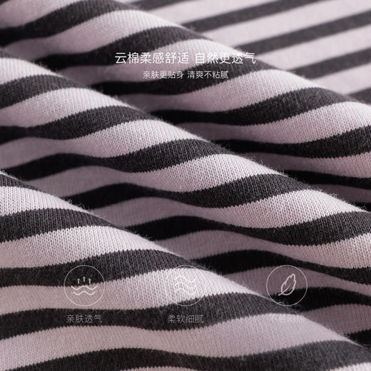 马克珍妮女童可爱女孩条纹短袖T恤 儿童上衣2025年夏装新款550688 商品图4