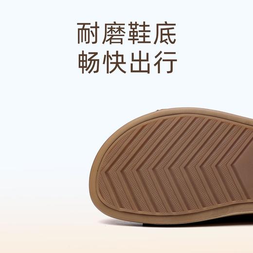 信诺真皮平底勃肯拖鞋女2025夏季新款女鞋半拖凉鞋外穿轻便沙滩鞋5L267-1 商品图2