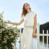 OLrain欧芮儿白色法式度假时尚套装女夏季2025新款修身显瘦两件套 商品缩略图2