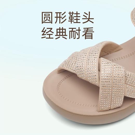 信诺舒适软底女鞋子厚底运动凉鞋女夏季新款罗马风凉鞋轻便妈妈鞋5L950-56 商品图8