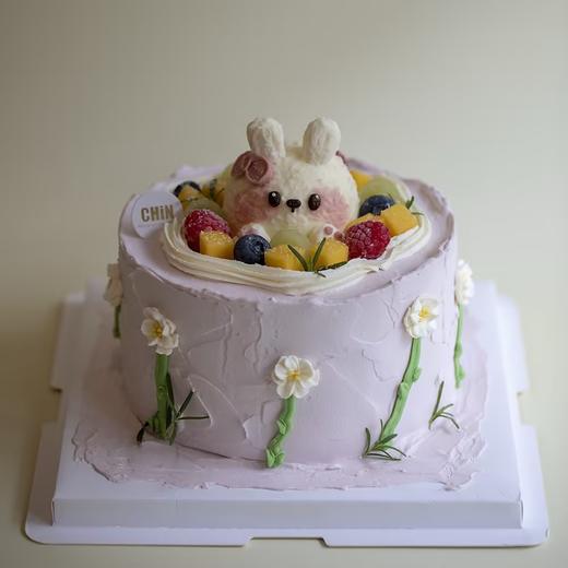 奶油霜手绘兔子蛋糕 商品图1