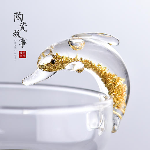 金箔玻璃公道杯 茶漏 品茗杯 商品图6