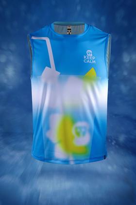 严素跑步坎肩背心 冰饮KEEPCALM 坎肩型背心，男女通款，轻量，快干，严素态度