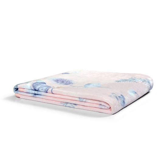 水星家纺 DH绮梦花涧法兰绒毯 商品图2