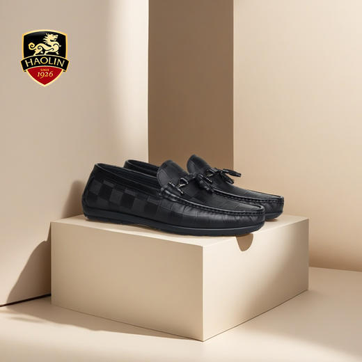 豪麟名鞋奥莱迪嘉男鞋商务鞋牛皮革DJWTA51MS005黑色  原价1960元 商品图1