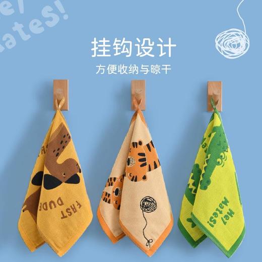 洁丽雅7A抗菌纱布毛巾女童巾2025年新品棉质吸水亲肤快干儿童卡通 商品图2