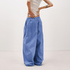 NUTH法工蓝抽绳松紧腰宽松阔腿休闲裤女（发货时间同步淘宝） 商品缩略图2