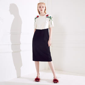 1C381059750238 奥丽嘉朵OBBLIGATO奥丽嘉朵春夏季新款花卉刺绣礼服裙连衣裙