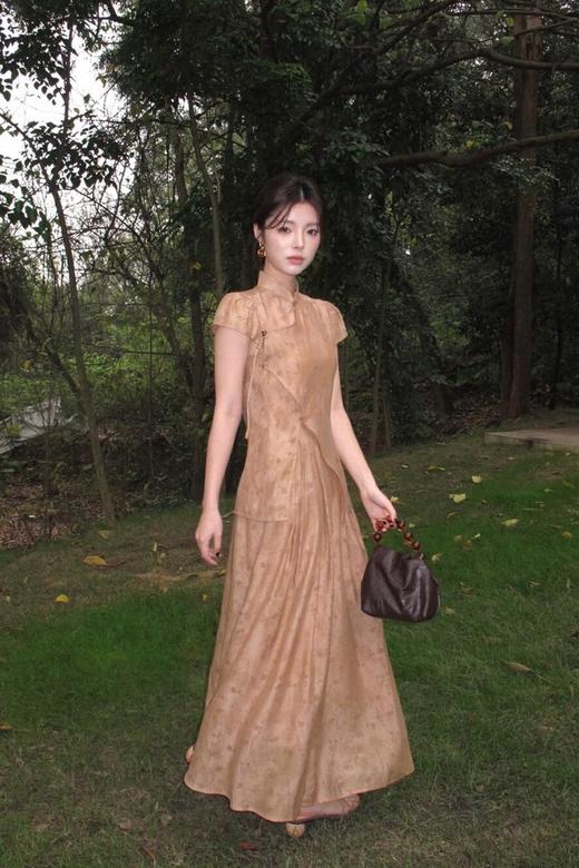 ELLA JADE 新中式复古国风上衣半裙套装 20244 商品图1