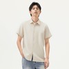 gxg.jeans男装 米色宽松基础休闲短袖衬衫T恤男士薄款 25年夏热卖 商品缩略图1