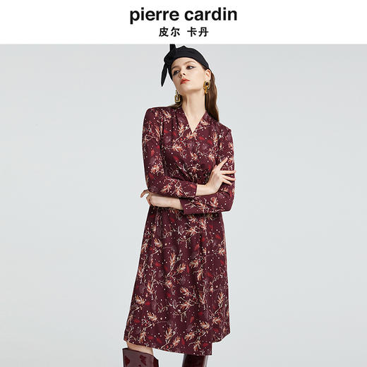 [皮尔卡丹女装]品牌时尚淑女复古赫本风小黑裙 商品图3