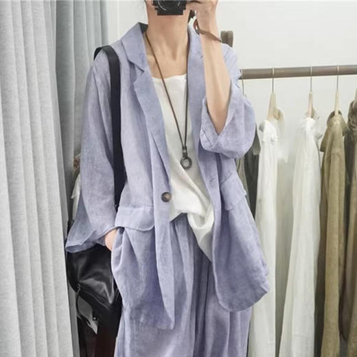 裁缝学苑AS501苎麻西装外套纸样女装休闲上衣版型图纸样板 商品图4