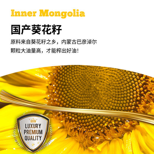 凤禾鸣·初榨葵花籽油1.9L|内蒙古高原巴彦淖尔产初榨食用油油炸烹饪 商品图3