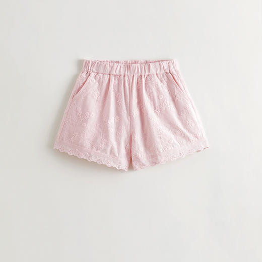 马克珍妮女童满底绣花花边短裤儿童裤子纯棉2025年夏装新款550951 商品图2