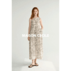 MAISON CECILE 设计师印花/桑蚕丝不规则艺术线条无袖背心连衣裙 商品缩略图3