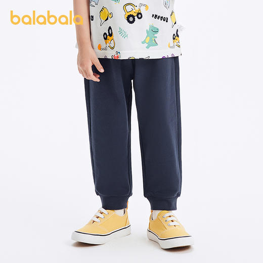 巴拉巴拉男童裤子宝宝防蚊裤儿童长裤2024新款夏装女童纯棉休闲裤 商品图1