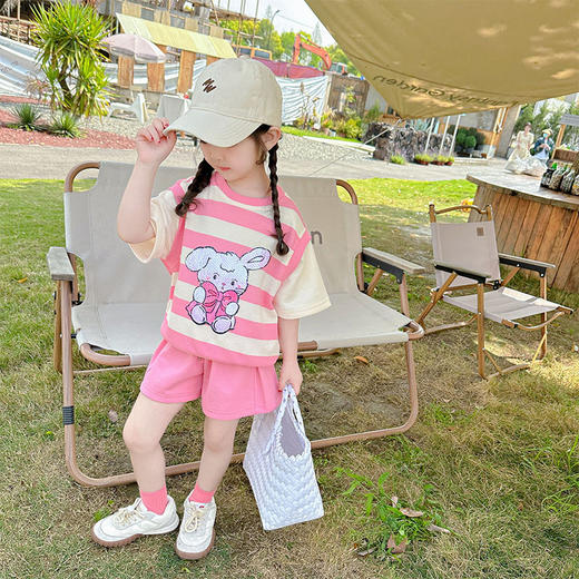 【预售3-7天内发货】女童多巴胺套装 中小童潮流两件套 商品图6