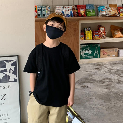 【49抢2件！7A级抗菌纯棉T恤🌟】柔软透气还抑菌，贴肤舒适守护健康！💖纯色百搭打底衫，妈妈放心之选！儿童短袖T恤 夏季韩版纯棉男女童 纯色百搭A类打底衫 春夏装宝宝单上衣 商品图8