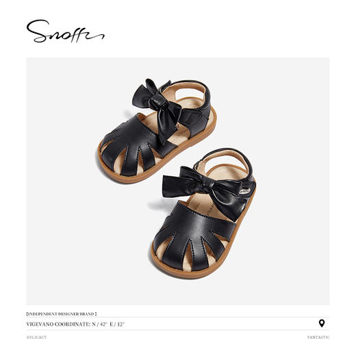 Snoffy斯纳菲女童凉鞋夏季儿童防滑女孩宝宝包头设计凉鞋227327★ 商品图2
