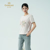 乔万尼新品棉t恤宽松刺绣圆领上衣ED2C412 商品缩略图1